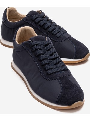 Luvi Unıca Lacivert Hakiki Deri Kadın Spor Ayakkabı