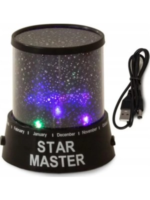 Eilo Luxe Tavana Yıldız Yansıtan Projeksiyon Gece Lambası USB Çalışan - AA002C-68ADB2