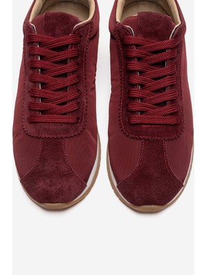 Luvi Unıca Bordo Hakiki Deri Kadın Spor Ayakkabı