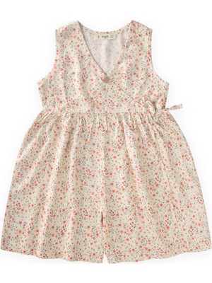 Cigit Desenli Viskon Tulum 2-8 Yaş Bej