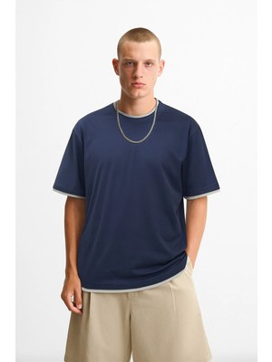 Divinus Çift Kumaş T-Shirt