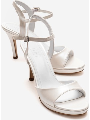 Luvi Poıse Sedef Cilt Kadın Ince Topuklu Abiye Ayakkabı