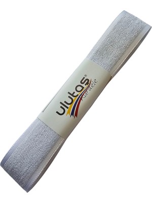Ulutaş Kadife Efektli Kurdele 2.5 cm 5 Metre Kırık Beyaz Renk
