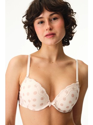 Penti Krema Pembesi Wow Mesh Sütyen