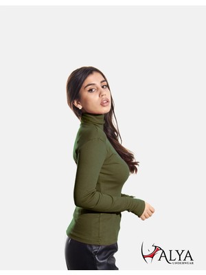 Alya Underwear Penye Kaşkorse Tam Boğazlı Body (%98 Pamuk - %2 Elastan)