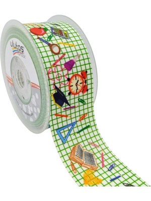 Ulutaş Grogren Kurdele 4 cm 20 Metre Okul Serisi Yeşil Renk