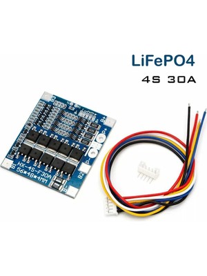 TM Energy 4s 30A 12.8V Lifepo4 Bms Batarya Koruma Kartı - Balanslı Devre