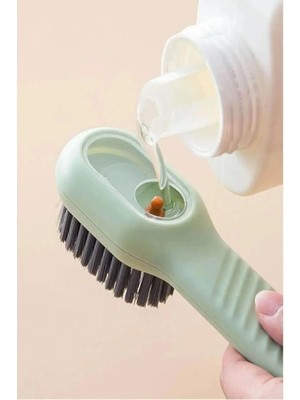 Clnk Çok Amaçlı Deterjan Hazneli Pratik El Temizlik Fırçası | Ayakkabı Bot Temizleme Yıkama Fırçası