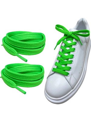 Foottab Renkli Yassı Spor Ayakkabı Bağcığı 120 cm