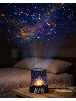 Eilo Luxe Star Projektör Gece Lambası Tavana Yıldız Yansıtan LED Işık - AA002C-68AD67