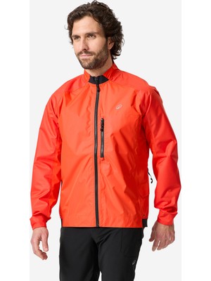 Decathlon Confort 500 Bisiklet Yağmurluğu Kırmızı