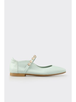 Elle Yeşil Deri Kadın Günlük Ayakkabı