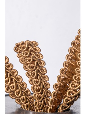 Mefaks Tekstil Koç Boynuzu Şerit 1.5 cm 50 Metre Dekoratif Süsleme Şeridi Perde Aksesuar