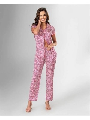 MiraLive 2'li Saten Pijama Takımı