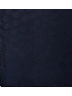 Şehr-i Şal Şehri Şal Puantiye Desen Jakarlı Şal Koyu Lacivert