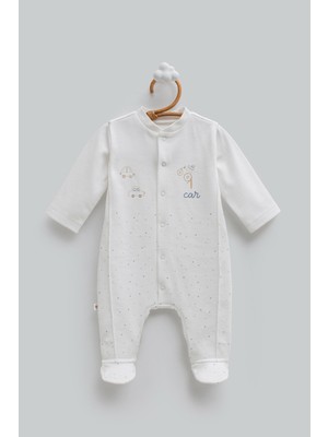 Caramell 0-6 Ay Arası First Car Tulum - Ekru