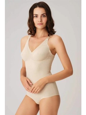 MiraLive Toparlayıcı Vücut Inceltici Dikişli Alttan Kancalı Sıkı Badi Korse