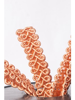 Mefaks Tekstil Koç Boynuzu Şerit 1.5 cm 50 Metre Dekoratif Süsleme Şeridi Perde Aksesuar