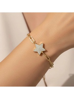 Stil Incisi/xupıng Jewelry Stella Yıldız Zirkon Taşlı Bileklik
