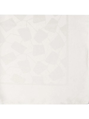 Şehr-i Şal Şehri Şal Puantiye Desen Jakarlı Şal Kırık Beyaz