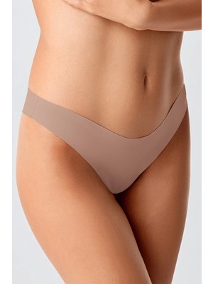New Bra Kadın Dikişsiz Lazer Kesim Brazilian Külot | Cappuccino 9204