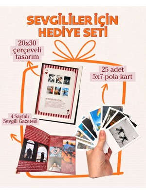 Photonom Sevgililer İçin Hediye Seti Aşkın Üç Hali | Kişiselleştirebilir Kişiye Özel Hediye