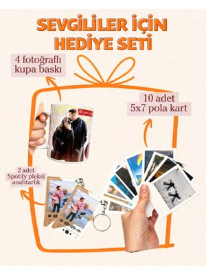Photonom Sevgililer İçin Hediye Seti Kalpten Başlayan | Kişiselleştirebilir Kişiye Özel Hediye