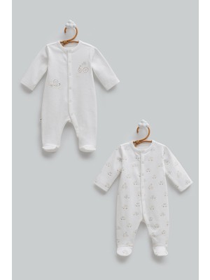 Caramell 0-3 Ay Arası First Car Ikili Tulum - Ekru