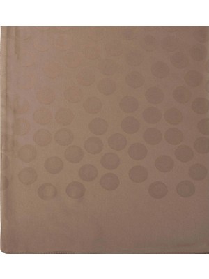 Şehr-i Şal Şehri Şal Puantiye Desen Jakarlı Şal Koyu Vizon