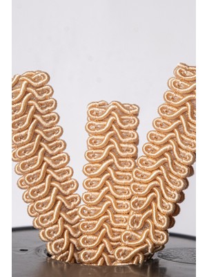 Mefaks Tekstil Koç Boynuzu Şerit 1.5 cm 50 Metre Dekoratif Süsleme Şeridi Perde Aksesuar