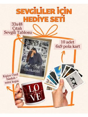 Photonom Sevgililer İçin Hediye Seti Tatlı Bir Biz | Kişiselleştirebilir Kişiye Özel Hediye