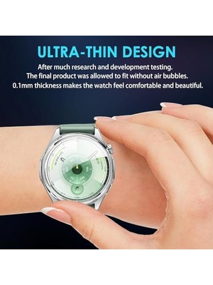 Nacario Gt6 46MM Için Kolay Uygulama Aparatlı Ekran Koruyucu 9h Sertliğinde Çizilmeye Karşı Koruyan Dokunma Hassasiyetini ve Görüntü Kalitesini Etkilemeyen Gt6 46MM Koruyucu Cam