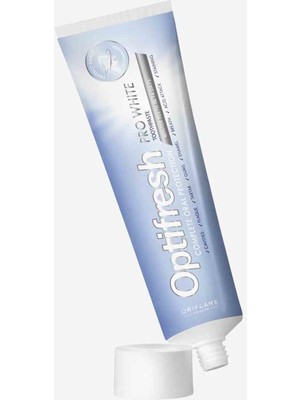 Oriflame Optifresh Pro White Beyazlatıcı Diş Macunu Doğal Bitkisel Yağlarla Formüle Edilmiş