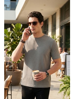 Buratti Pamuklu Regular Fit Bisiklet Yaka T Shirt Erkek T Shirt 5904068