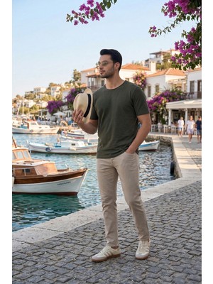 Buratti Comfort Boru Paça Normal Bel Pantolon Erkek Kot Pantolon 4412C66TEXAS