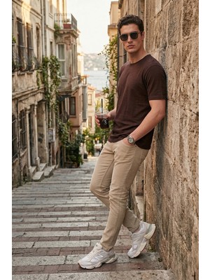 Buratti Dar Kalıp Düşük Bel Dar Paça Kot Pantolon Erkek Kot Pantolon 1115C68NAPOLI