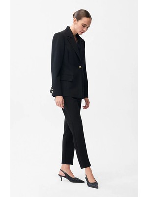 adL Yandan Cepli Pantolon Siyah 15346435000