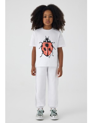 Tyess Bg Store Kız Çocuk Beyaz Tshirt