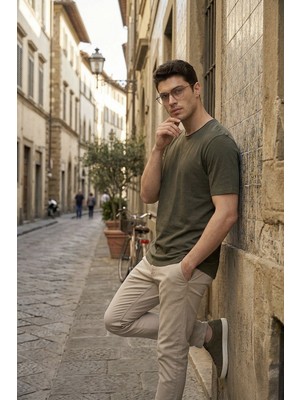 Buratti Pamuklu Regular Fit Bisiklet Yaka T Shirt Erkek T Shirt 5904074