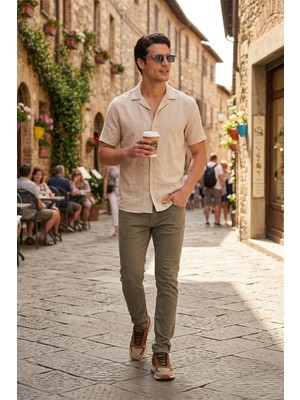 Buratti Dar Kalıp Yüksek Bel Dar Paça Kot Pantolon Erkek Kot Pantolon 3300C71TOKYO