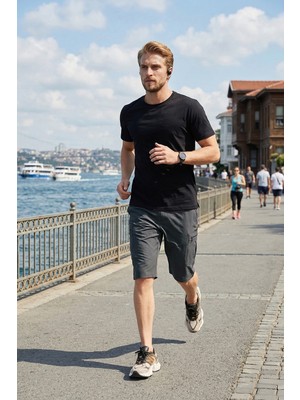 Buratti Lastikli Bel Cepli Kargo Şort Erkek Şort 693763