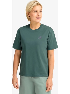 Jack Wolfskin  Curious  Kadın T-Shirt - Yeşil