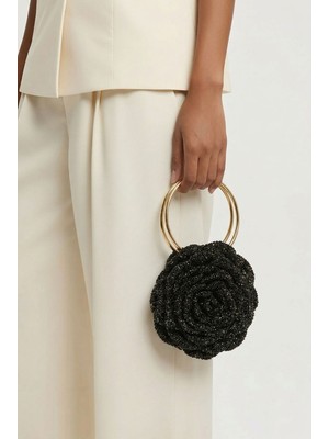 Victoria Shoes Gül Çanta Simli