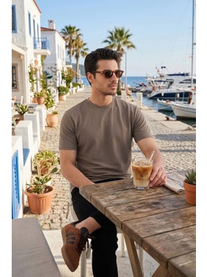 Buratti Pamuklu Bisiklet Yaka Kısa Kollu T Shirt Erkek T Shirt 5904115