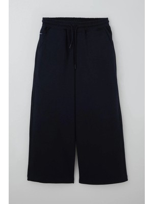 Cegisa Cegısa Erkek Çocuk Eşofman Altı Beli ve Paçası Lastikli Ip Bağlama Büzgülü 6-9 Yaş, Lacivert