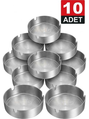 Nishev.com Evini Sev 10 Adet Krom Küllük Seti 10CM Otel -Restaurant- Cafe