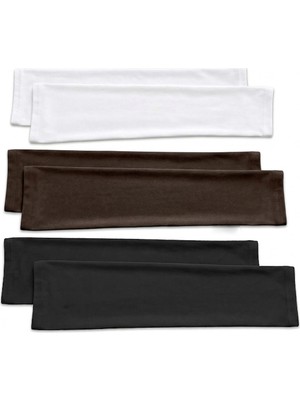 Erdenay Tekstil Kaliteli Penye Namaz Kolluğu 3 Çift - Siyah - Beyaz - Kahve