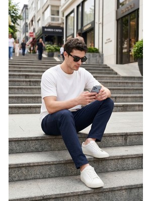 Buratti Comfort Boru Paça Normal Bel Pantolon Erkek Kot Pantolon 4412C66TEXAS