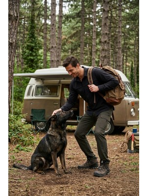 Buratti Normal Bel Dar Paça Su Itici Trekking ve Kurye Pantolon Erkek Pantolon 693719