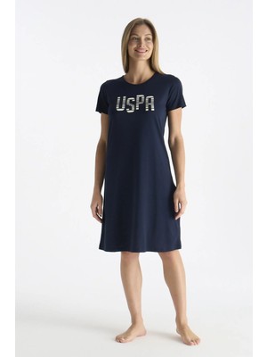 U.s Polo Assn. 20206 Kadın Kısa Kollu Gecelik-Lacivert